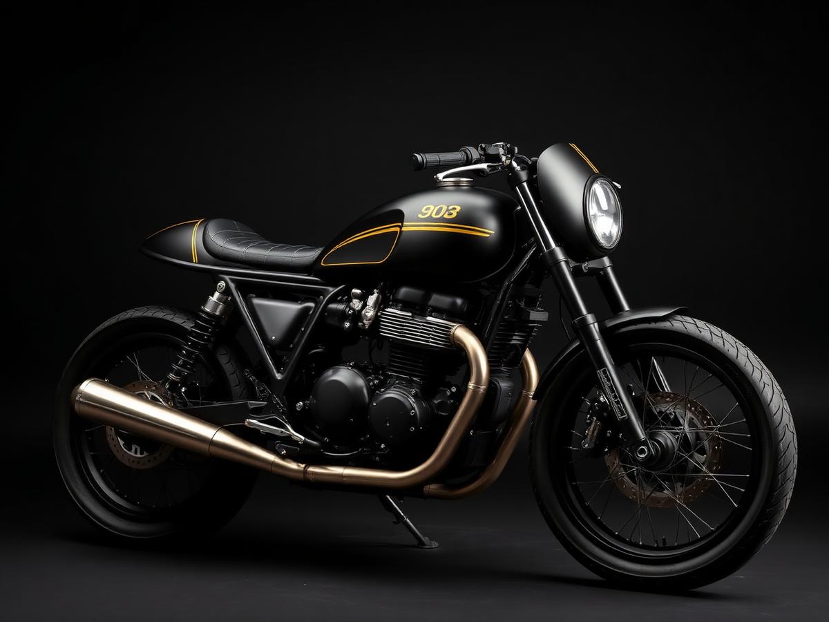 Blacked Gold Cafe Racer